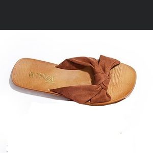 Knotted Slide Sandals